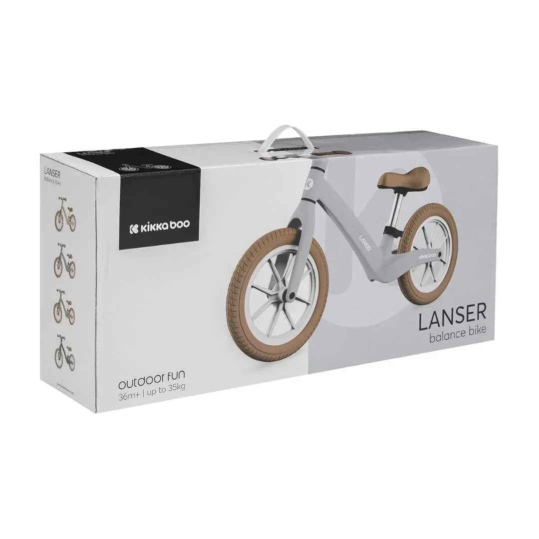 KikkaBoo® Balance bike Lanser Grey - Image 2