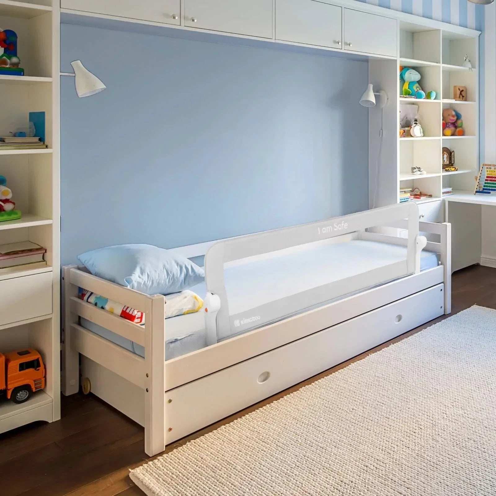 KikkaBoo® Bed rail I am Safe 150cm Grey - Image 9