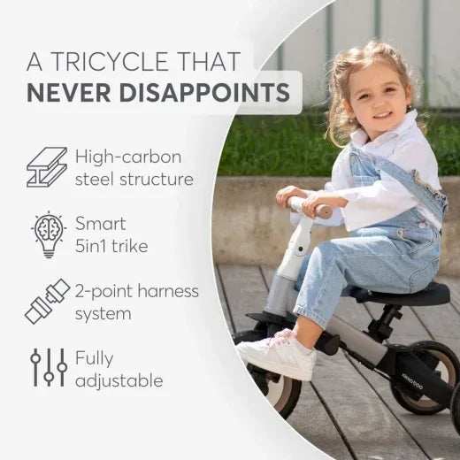KikkaBoo® Tricycle 5in1 Flip Black - Image 17