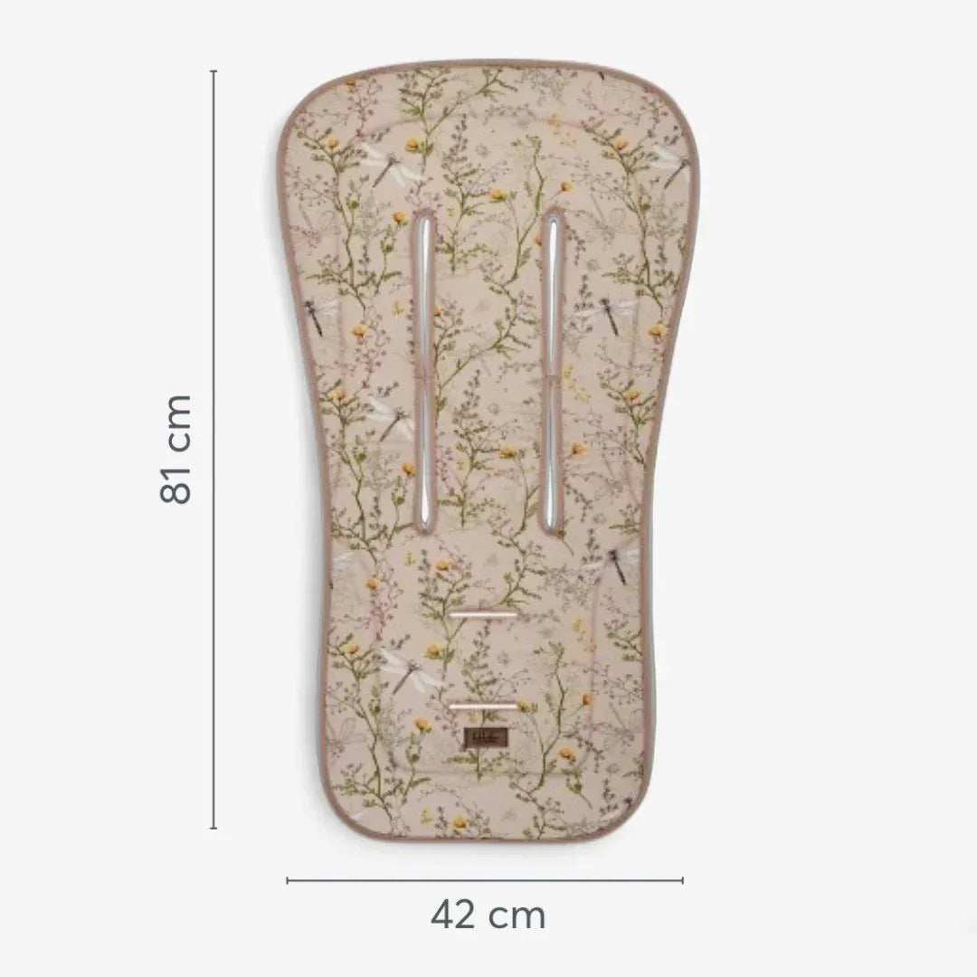 KikkaBoo® Anti-sweat stroller liner Secret Garden Beige - Image 4
