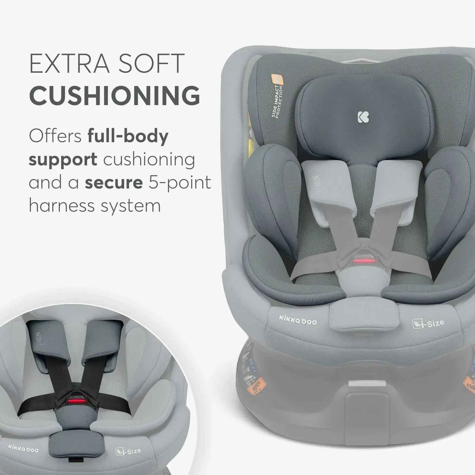 KikkaBoo® Car seat 360°  i-Van i-SIZE (40-150 cm) Dark Grey - Image 10