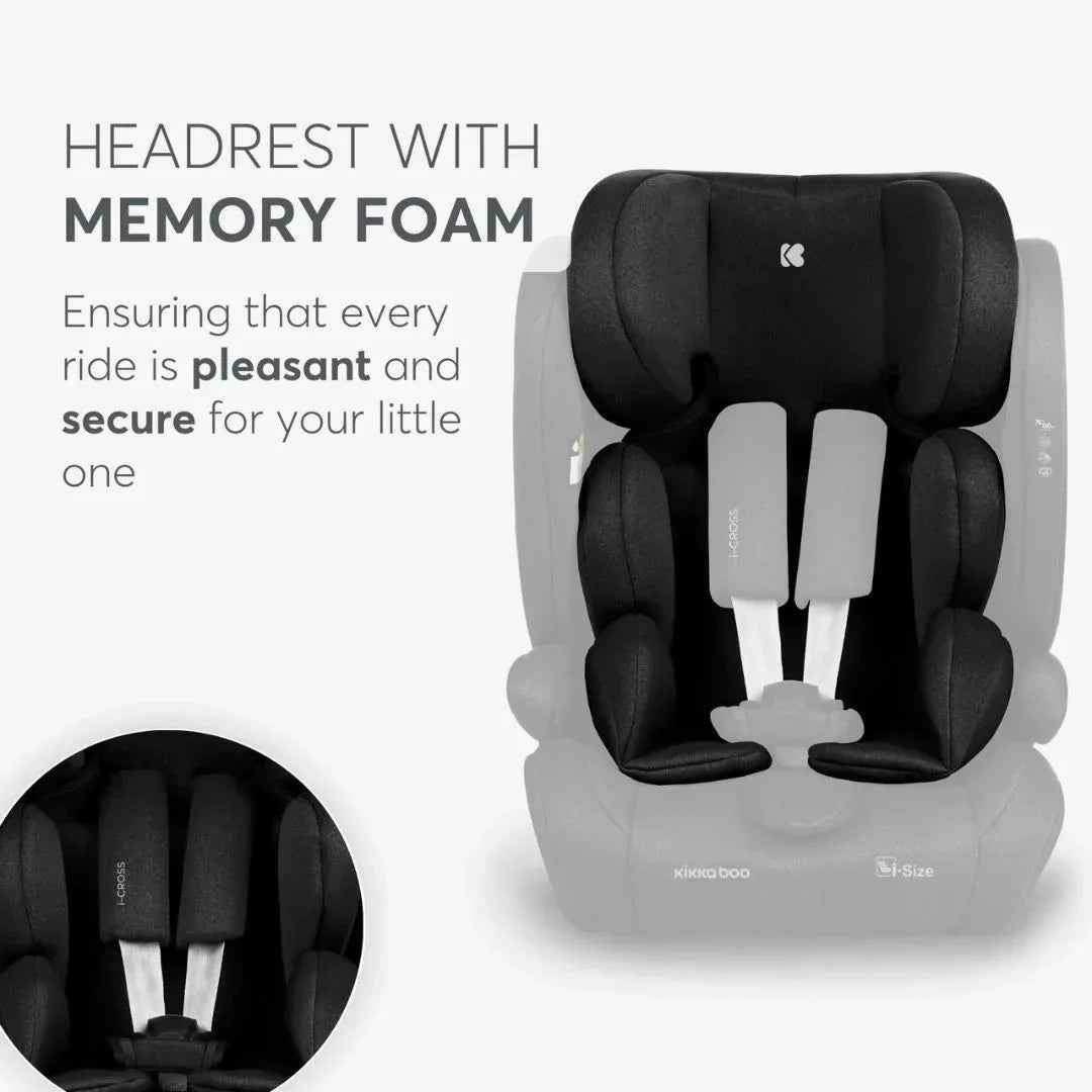 KikkaBoo® Car seat i-Cross i-SIZE (76-150 cm) Black - Image 7