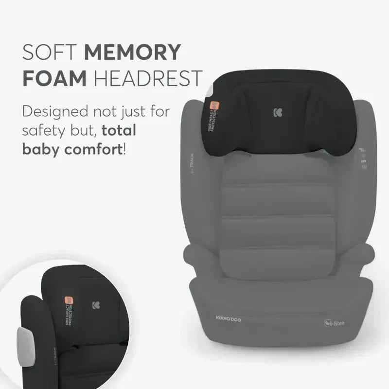 KikkaBoo® Car seat i-Track i-SIZE (100-150 cm) Brown - Image 8