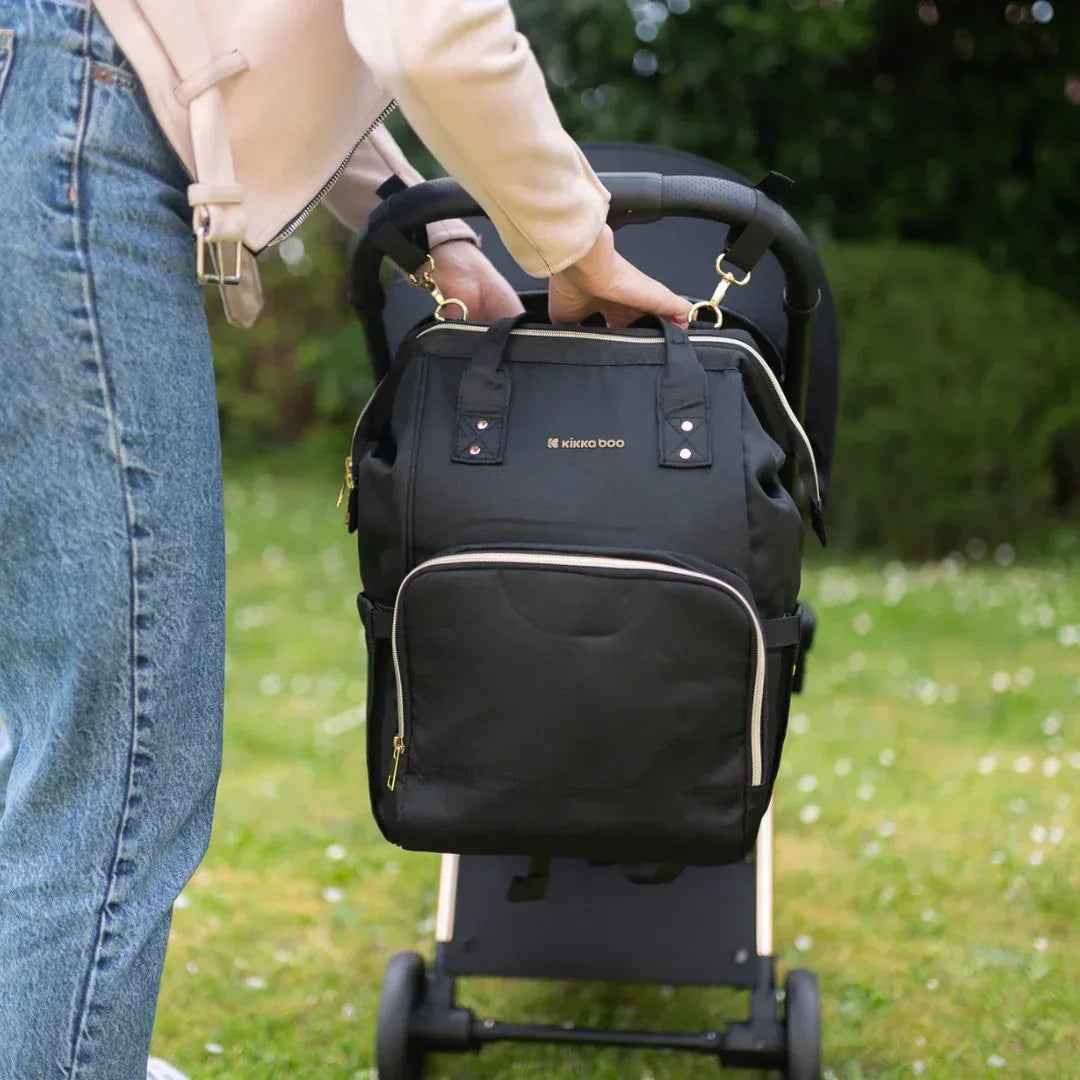 KikkaBoo® Mama bag Siena Black & Gold 2025 - Image 12