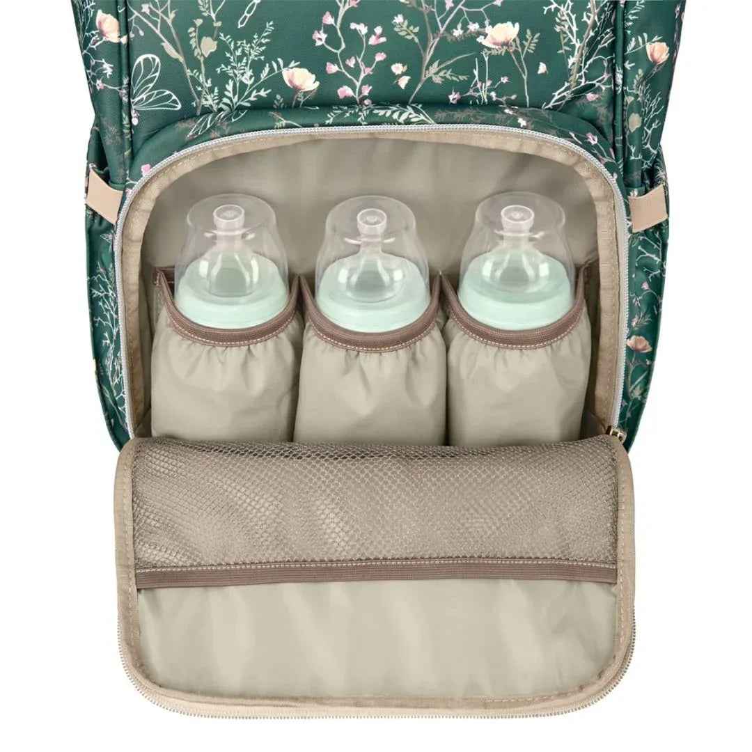 KikkaBoo® Mama bag Siena Luxe Secret Garden Deep Green - Image 5