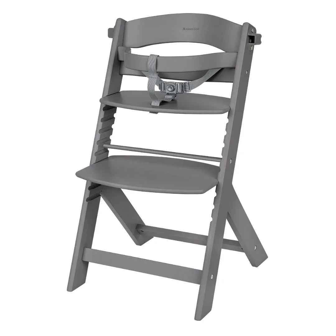 KikkaBoo® Nordy Wooden High Chair Dark Grey - Image 2