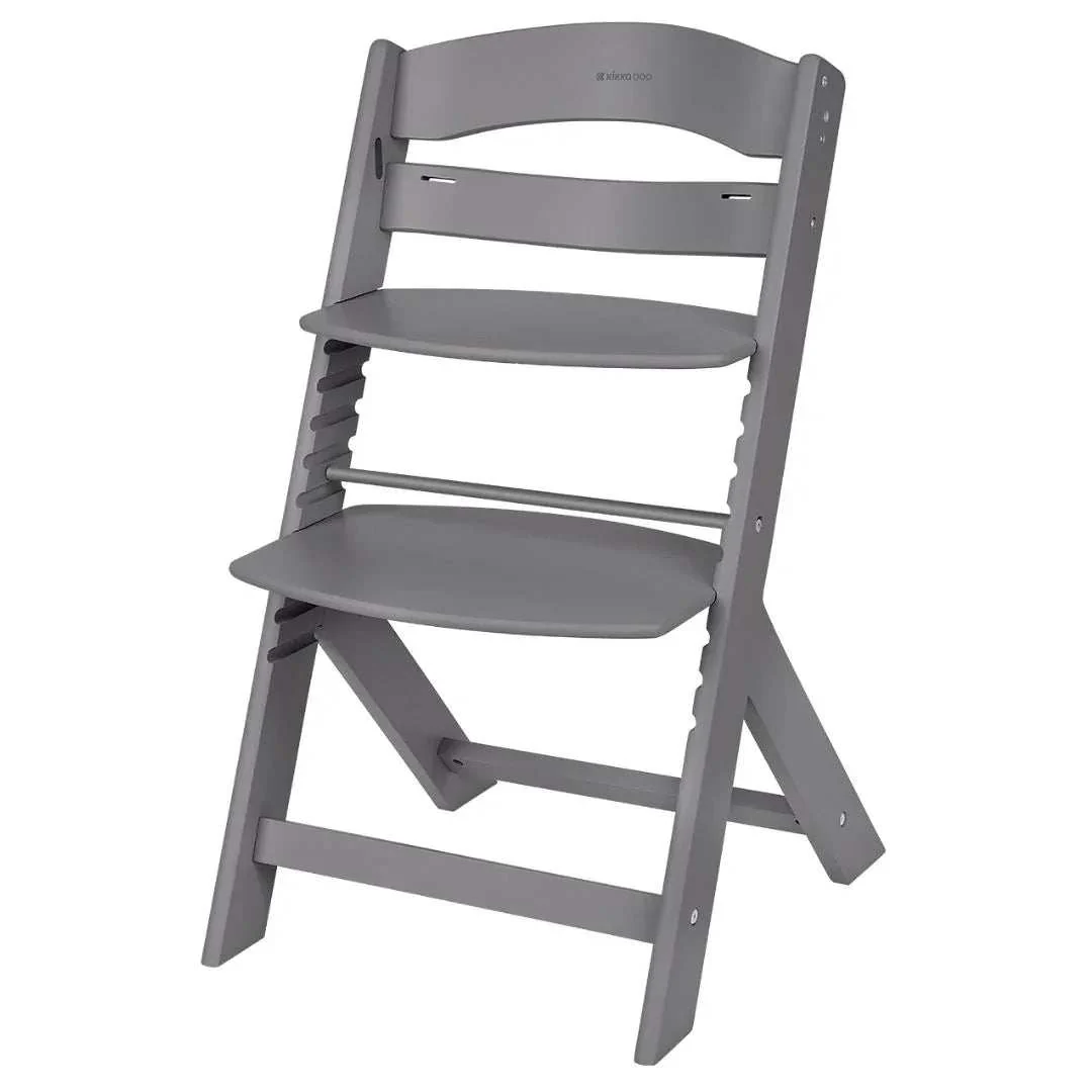 KikkaBoo® Nordy Wooden High Chair Dark Grey - Image 3