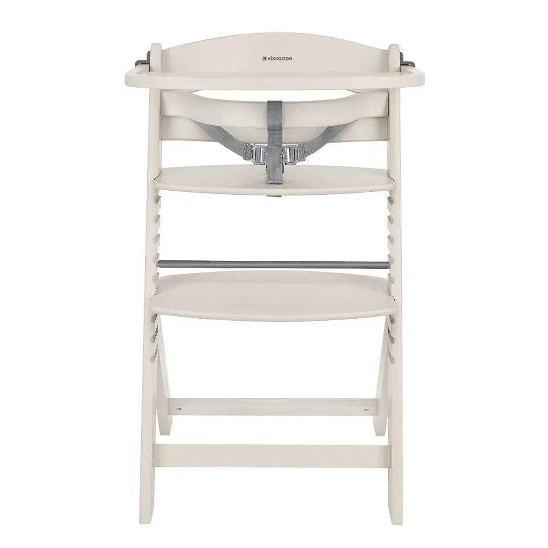KikkaBoo® Nordy Wooden High Chair Light Beige - Image 6