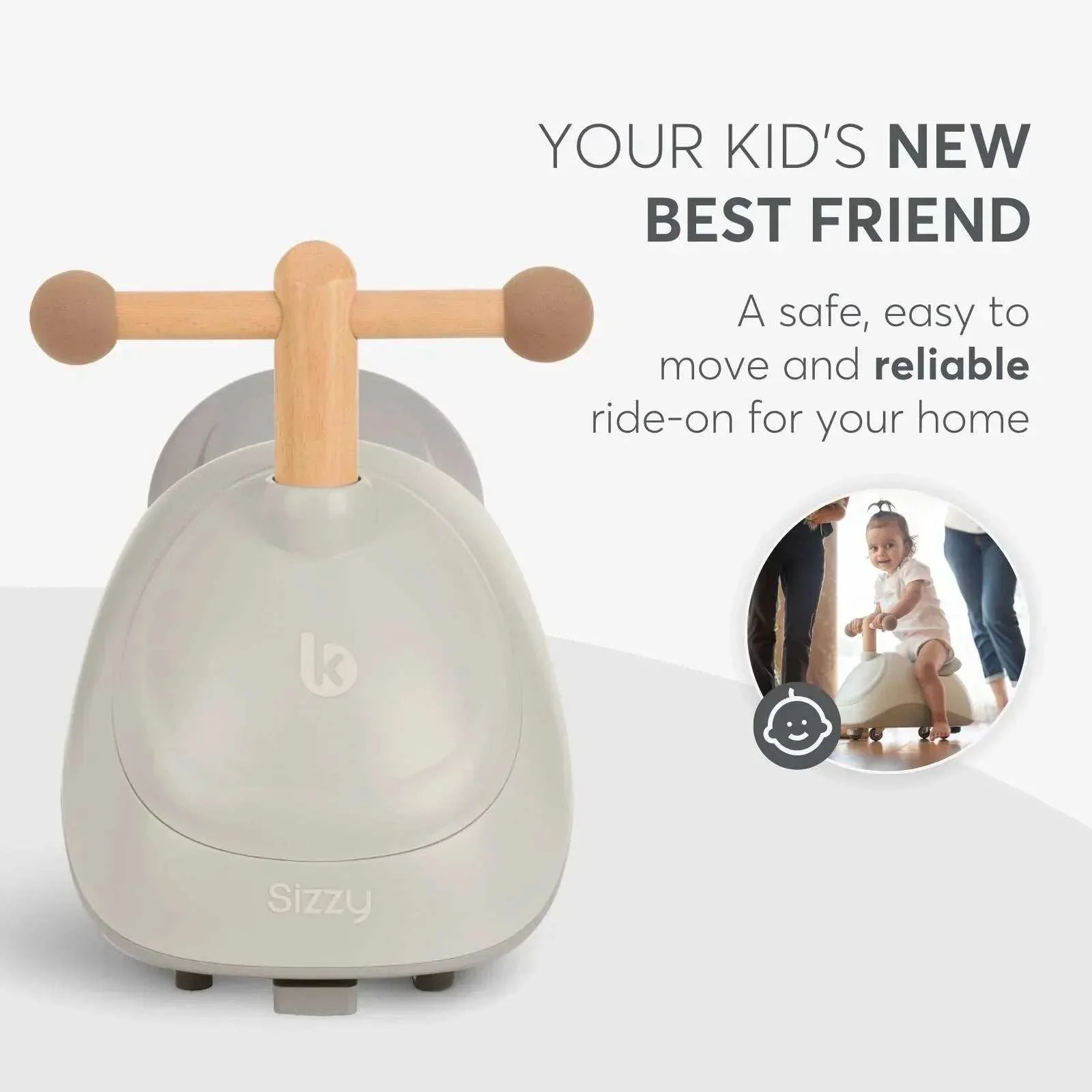 KikkaBoo® Ride-On Sizzy Beige - Image 10