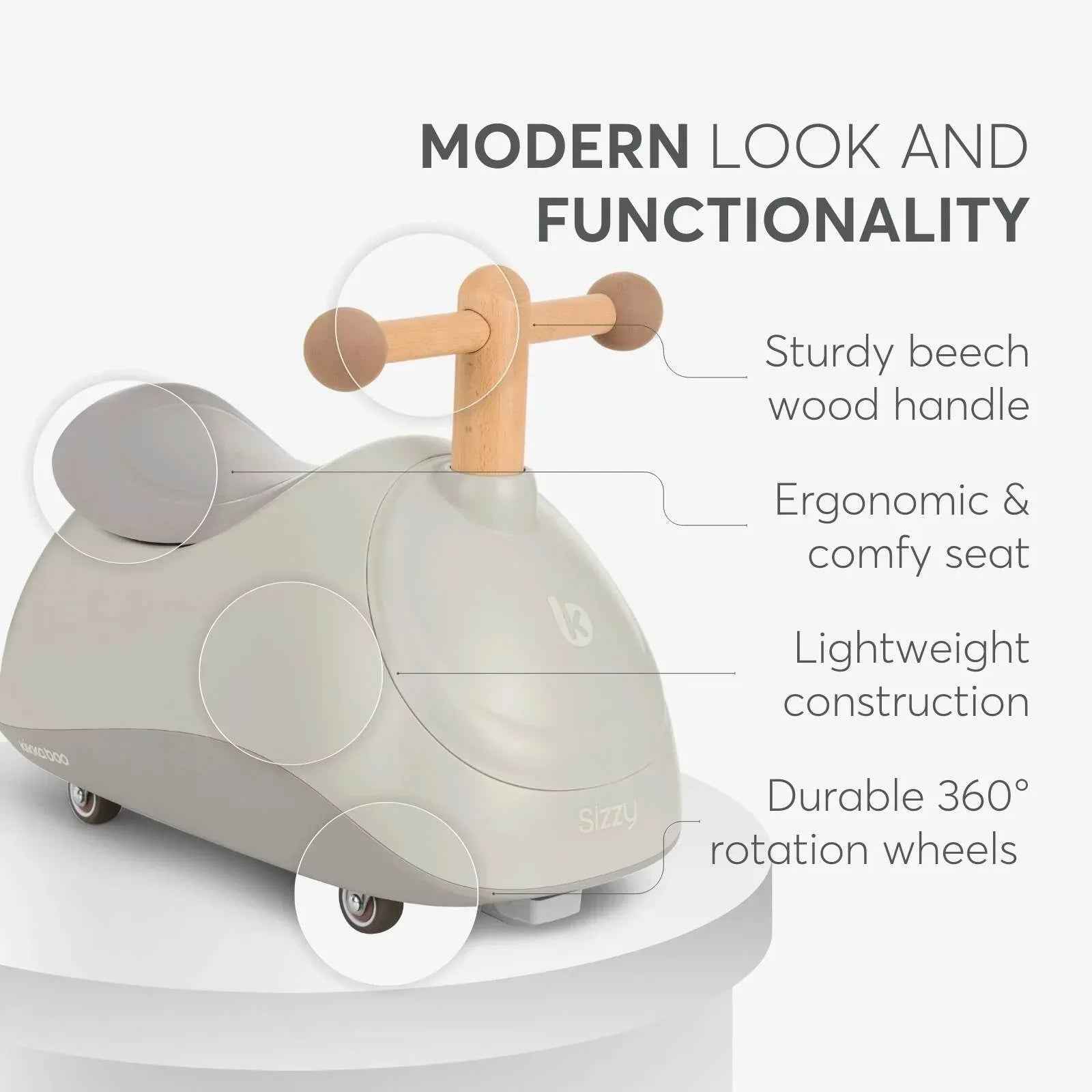 KikkaBoo® Ride-On Sizzy Beige - Image 7