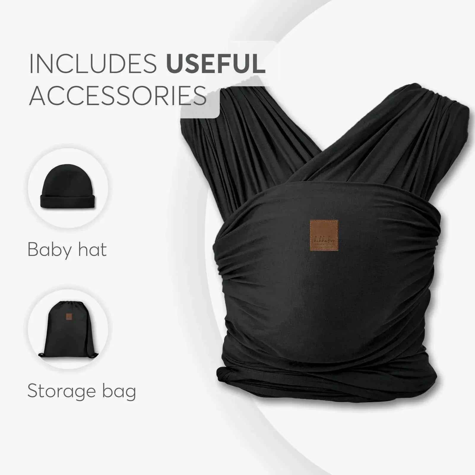 KikkaBoo® Sling Isla Black - Image 5
