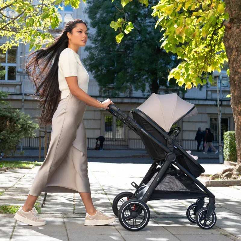 KikkaBoo® Stroller with carrycot 3v1 Ava Black - Image 4