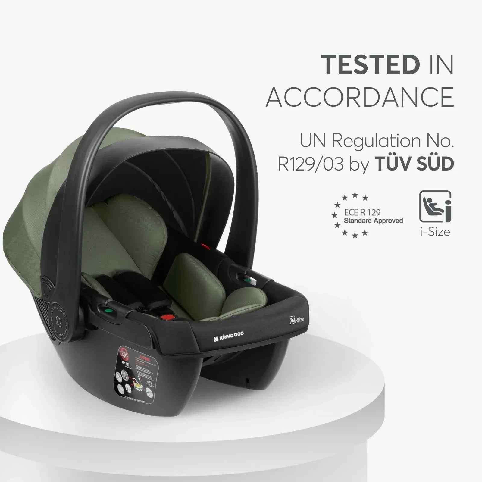 KikkaBoo® Stroller with carrycot 3v1 Modena Black - Image 9