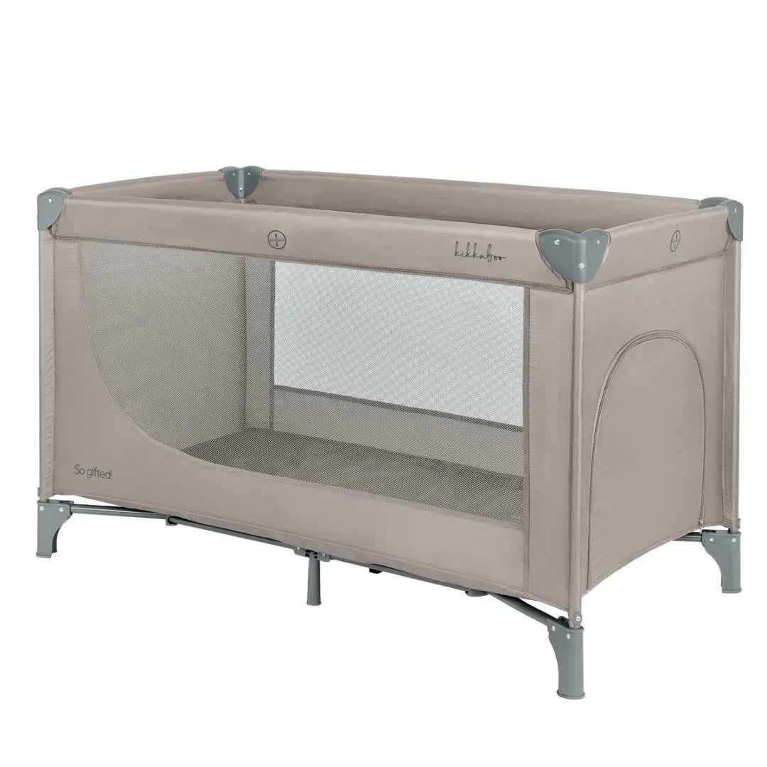 KikkaBoo® Travel Cot 1 Level So Gifted Beige 2026