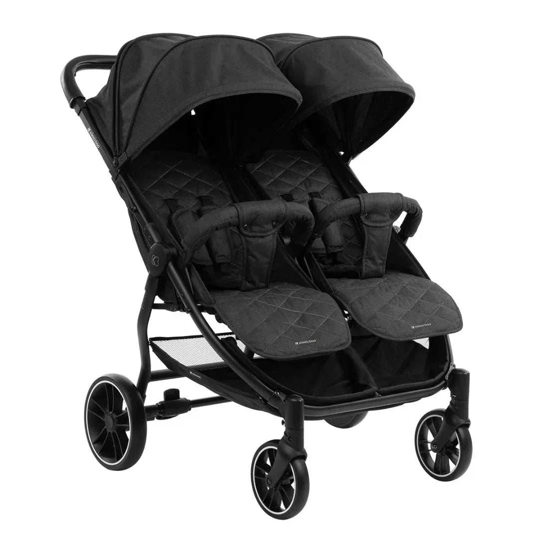 KikkaBoo® Twin stroller Happy 2 Black - Image 9