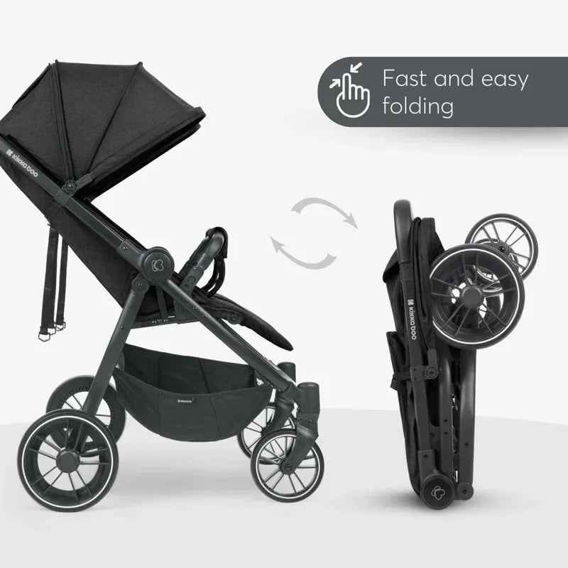 KikkaBoo® Twin stroller Happy 2 Light Grey - Image 3