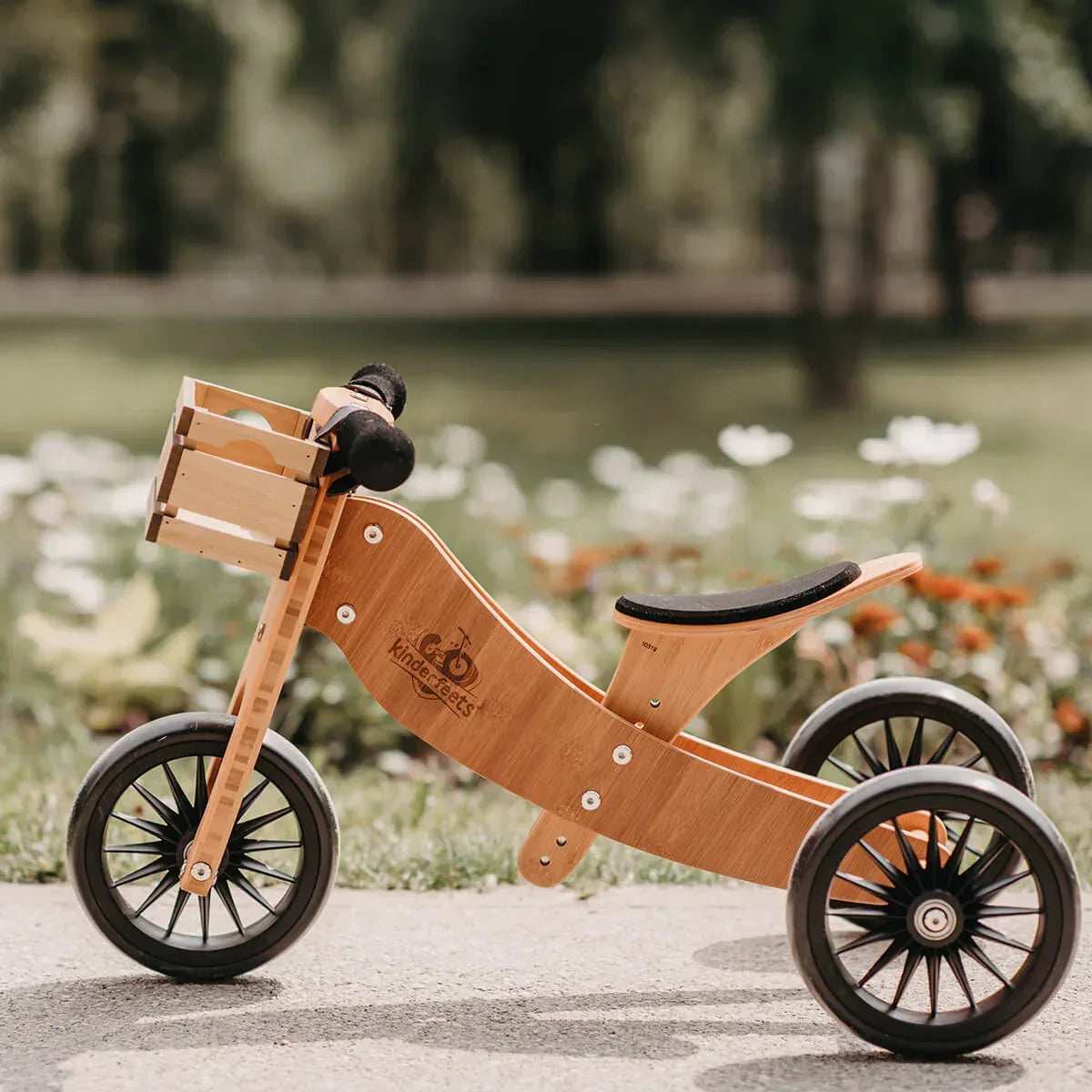 Kinderfeets® Balance Bike Tiny Tot Plus 2in1 Bamboo  - Image 4