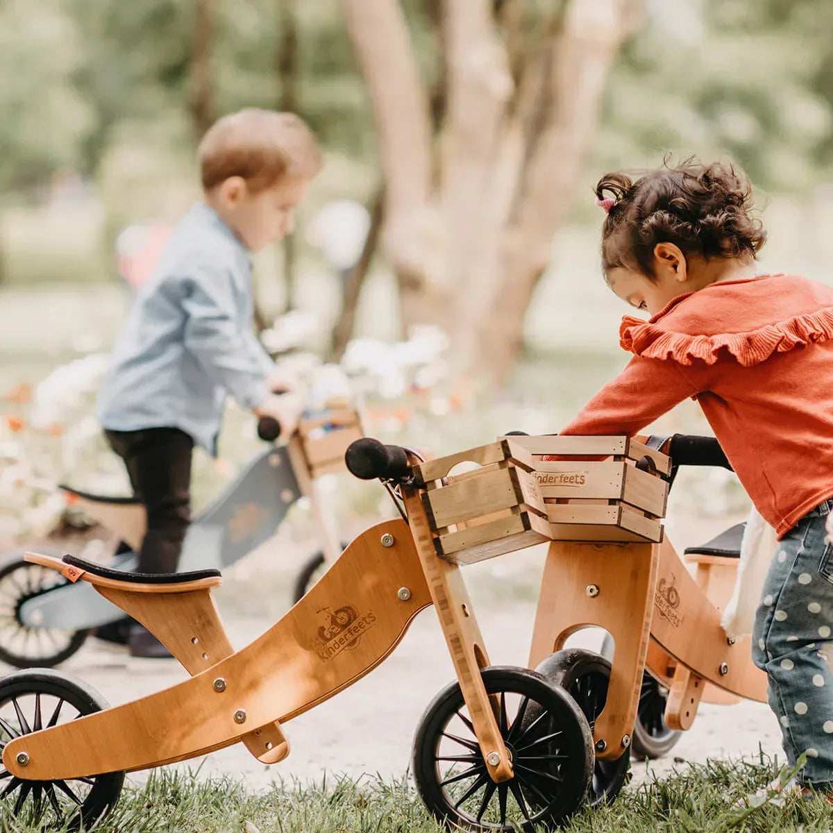 Kinderfeets® Balance Bike Tiny Tot Plus 2in1 Bamboo  - Image 9