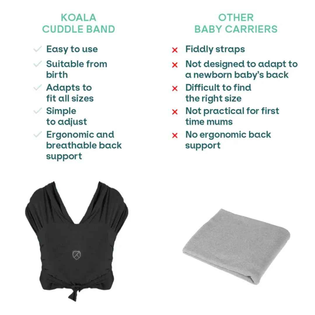 Koala Babycare® Baby Wrap Black - Image 3