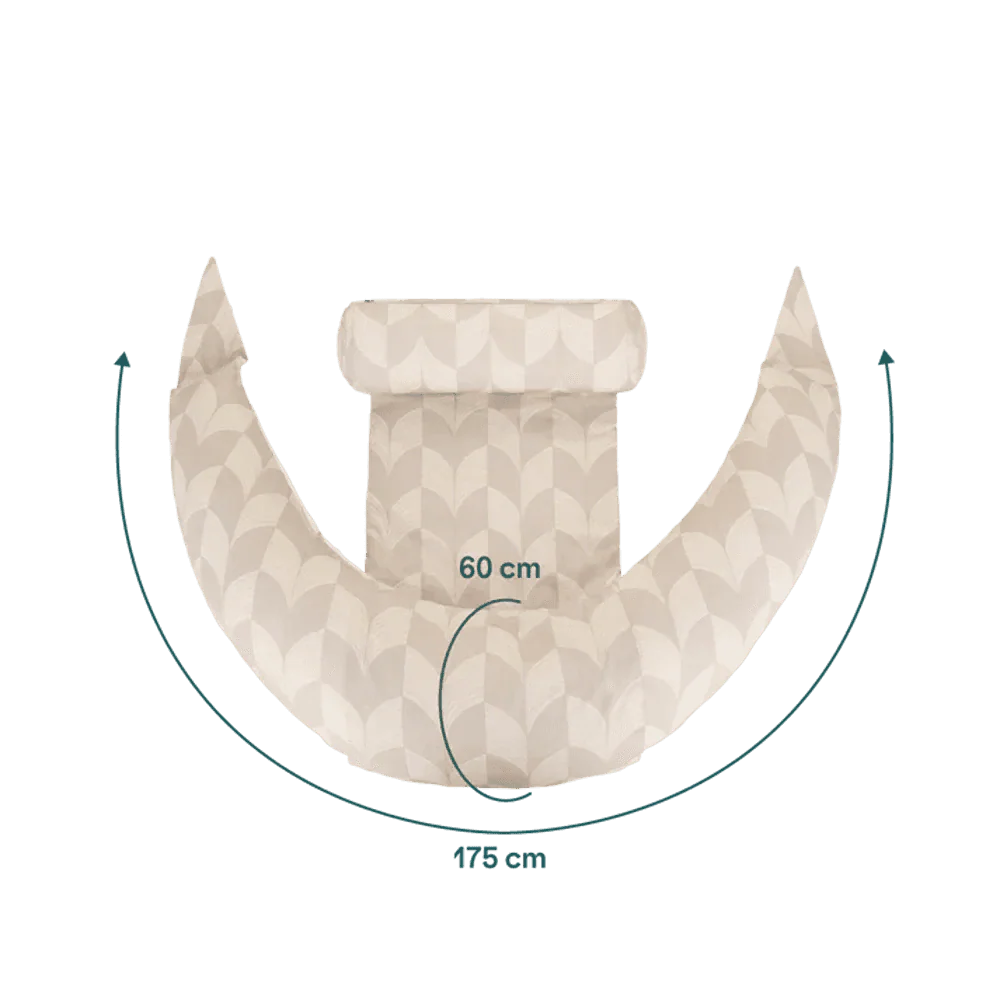 Koala Babycare® Hug+ Comfy Pillow Fan Beige - Image 7