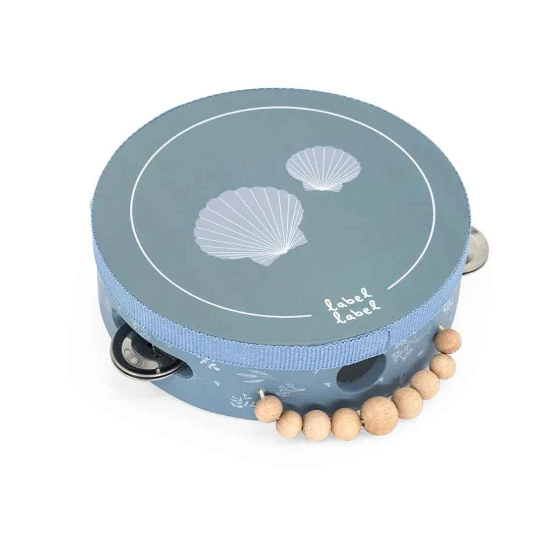 Label Label® Wooden Tambourine Blue - Image 2