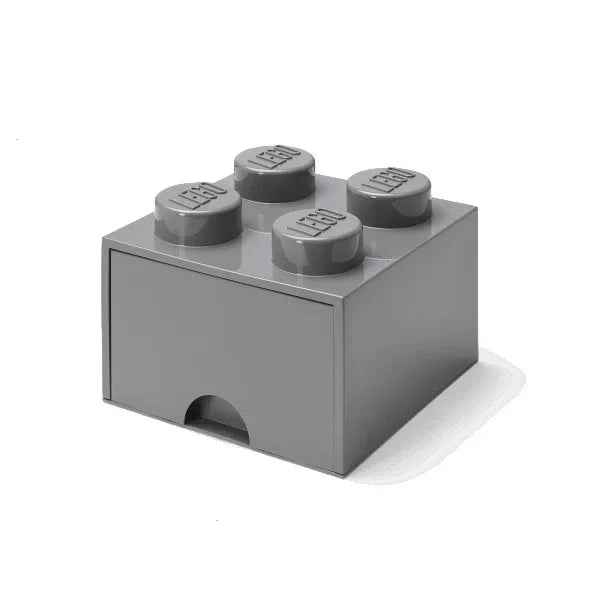 Lego® Storage Box with Drawers 4 Dark Grey - Image 3