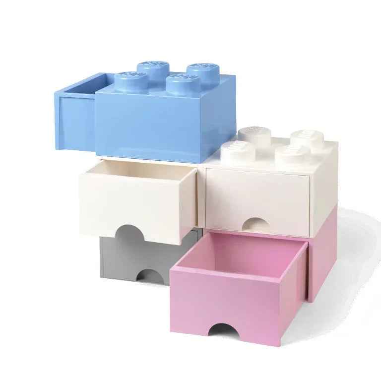 Lego® Storage Box with Drawers 4 White - Image 4