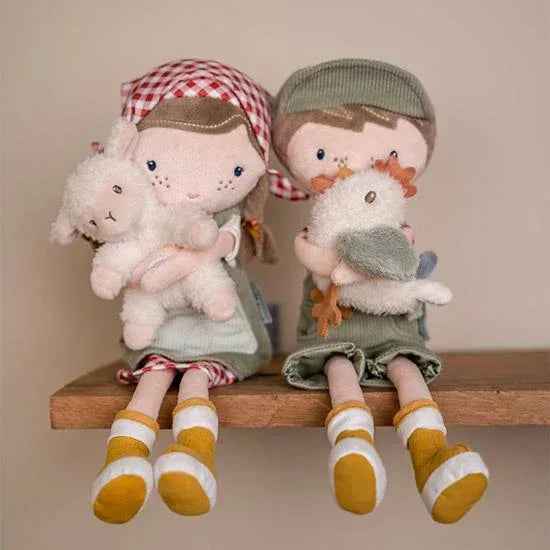 Little Dutch® Baby doll Farmer Rosa - M 35cm - Image 3