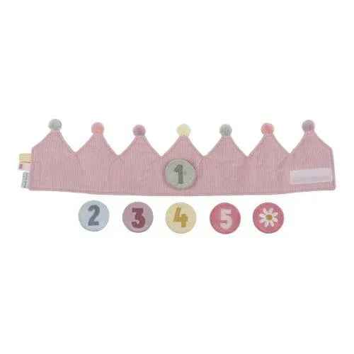 Little Dutch® Birthday crown with numbers Pink - Image 2