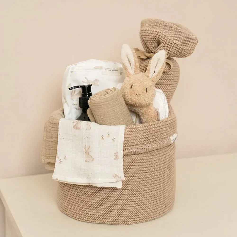 Little Dutch® Facecloths set muslin Baby Bunny/Beige 26x26 - Image 3