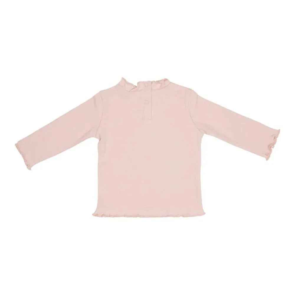 Little Dutch® T-shirt long sleeves with ruffles Soft Pink (80) - Image 2