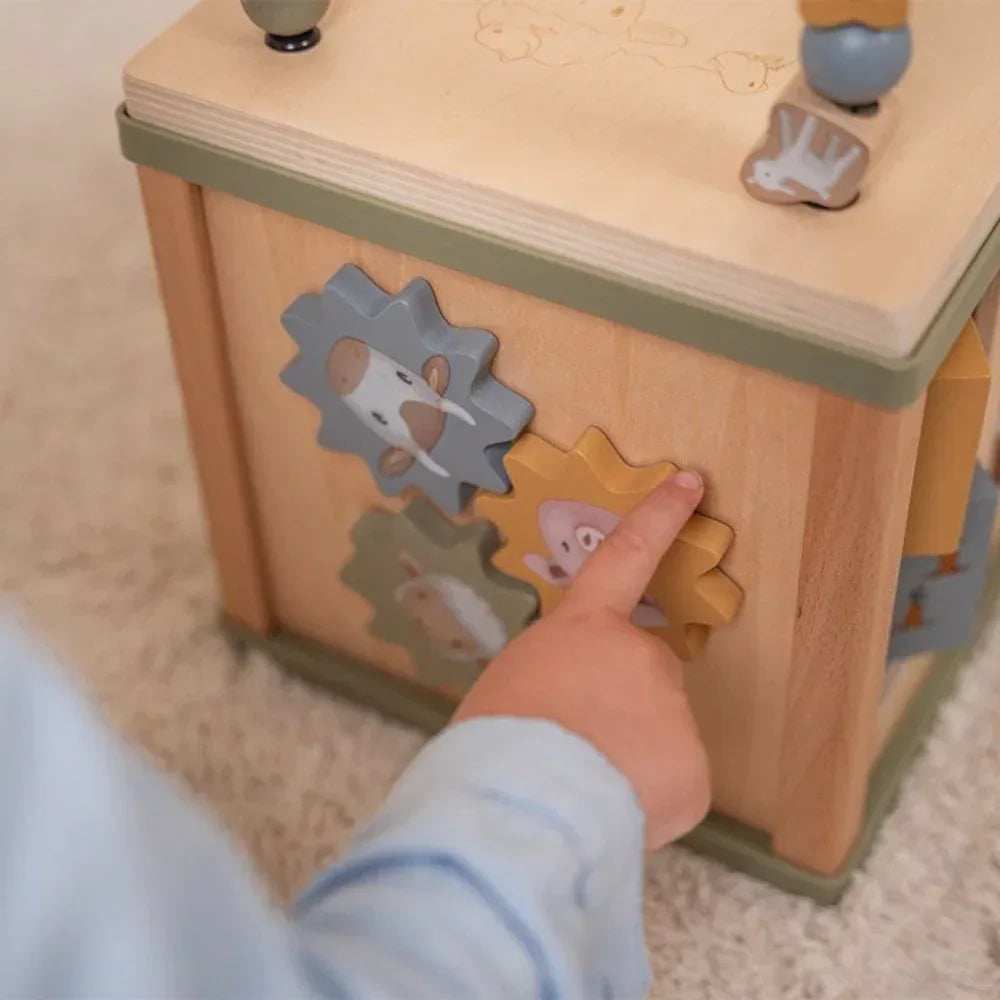 Little Dutch® Wooden Activity Cube Little Farm - Image 4