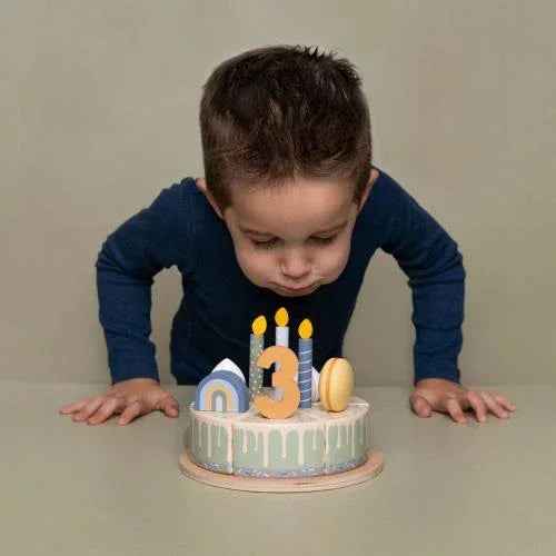 Little Dutch® Wooden birthday cake Blue - Image 5