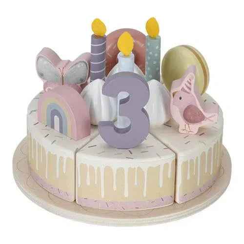 Little Dutch® Wooden birthday cake Pink