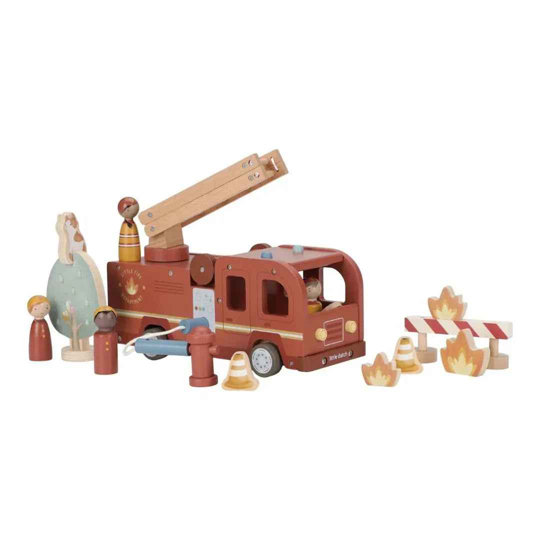 Little Dutch® Wooden Fire Truck
