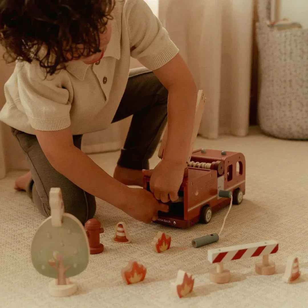 Little Dutch® Wooden Fire Truck - Image 6