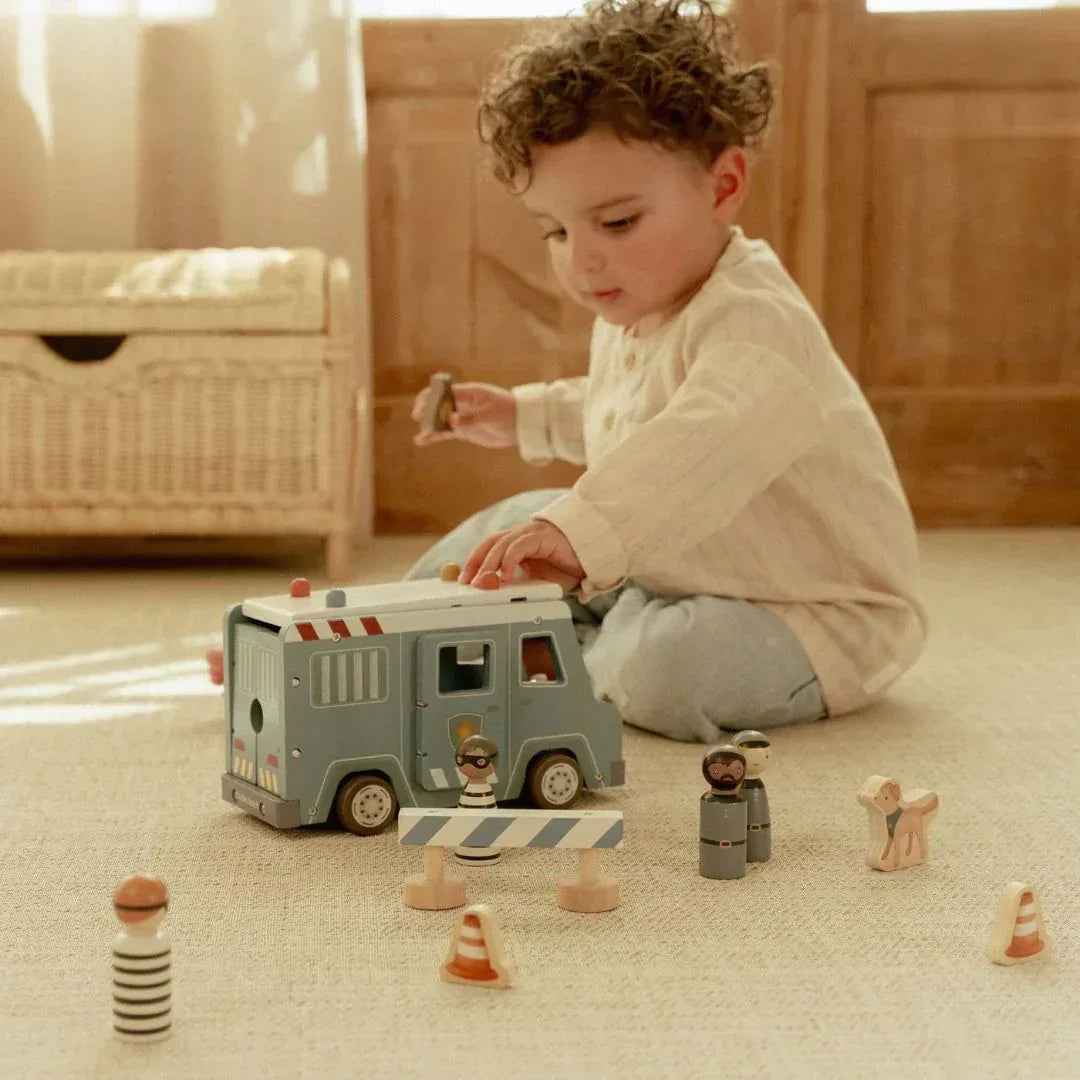 Little Dutch® Wooden Police Van - Image 7