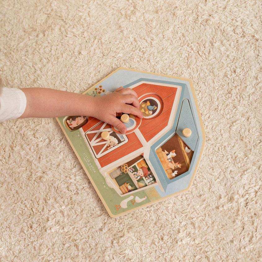 Little Dutch® Wooden puzzle Little Farm - Image 3
