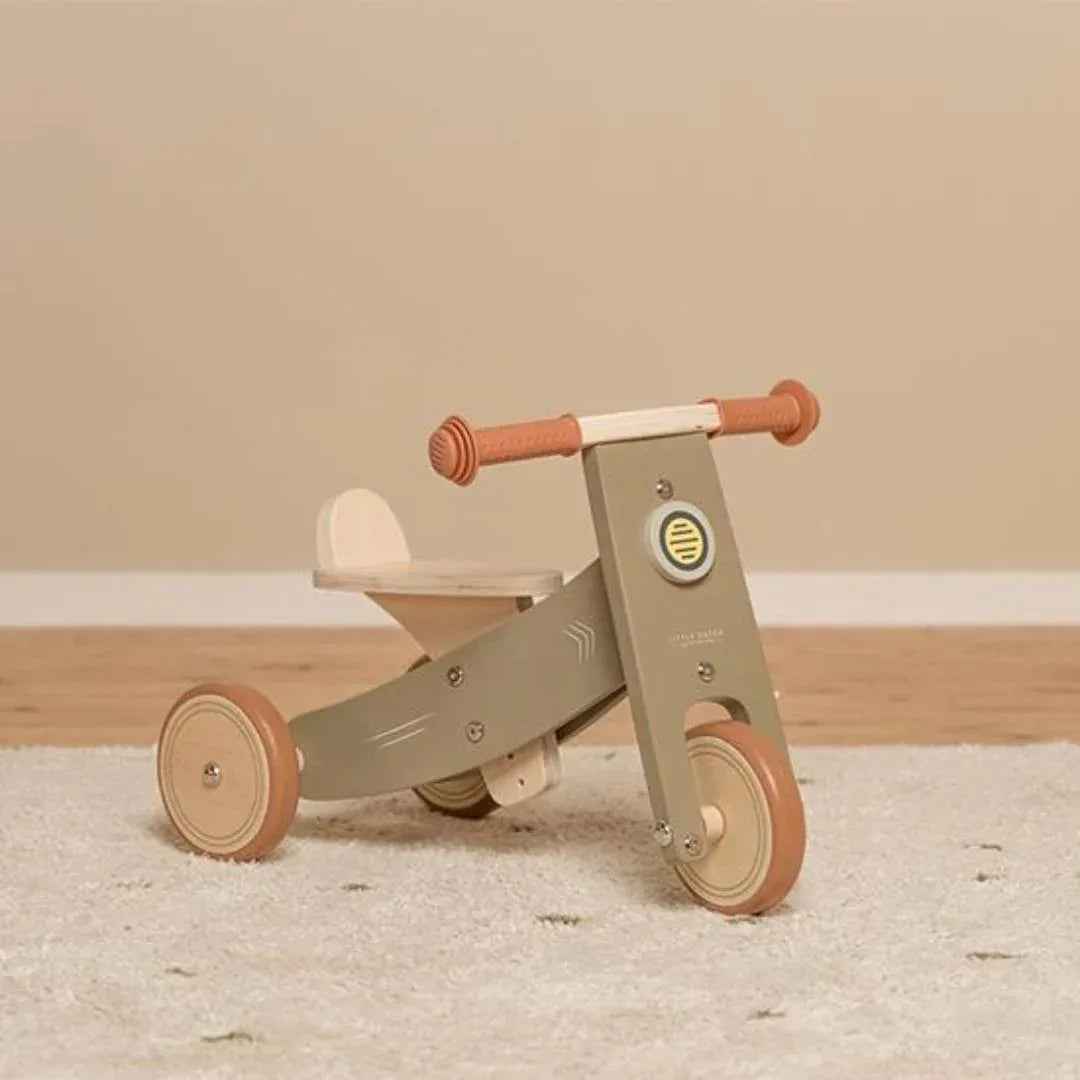 Little Dutch® Wooden tricycle Olive (1-3Y) - Image 7