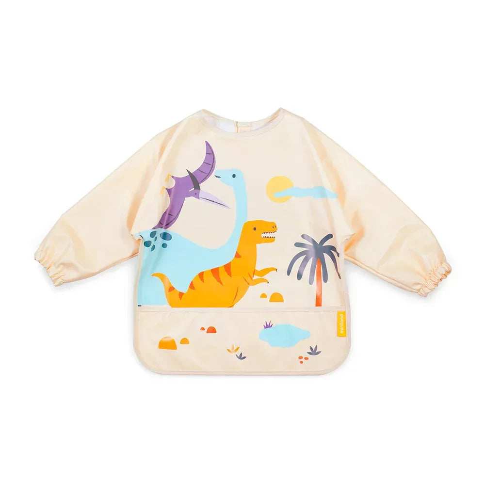Miniland® Long-sleeved bib Jurassic  