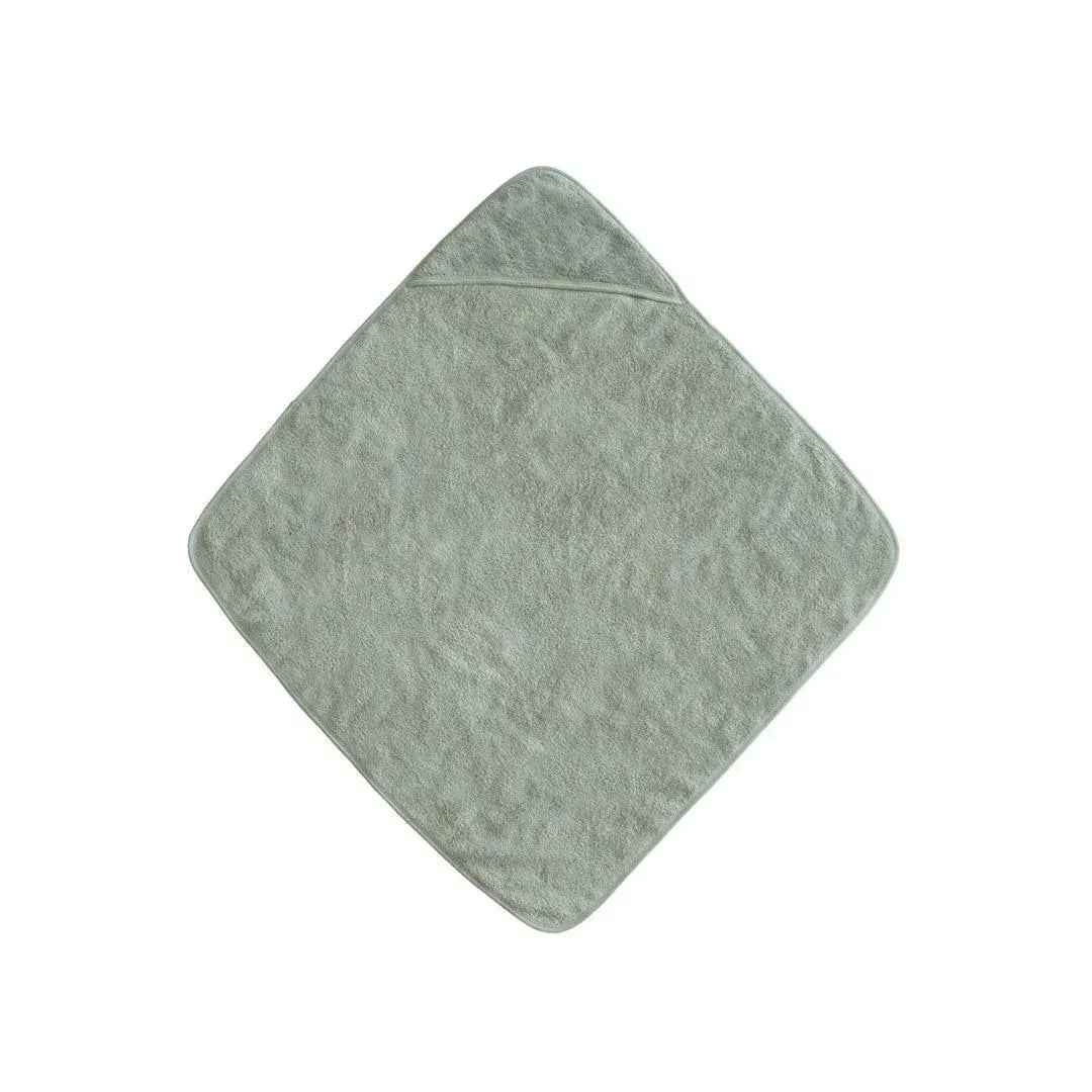 Mushie® Baby Hooded Towel Moss - Image 3