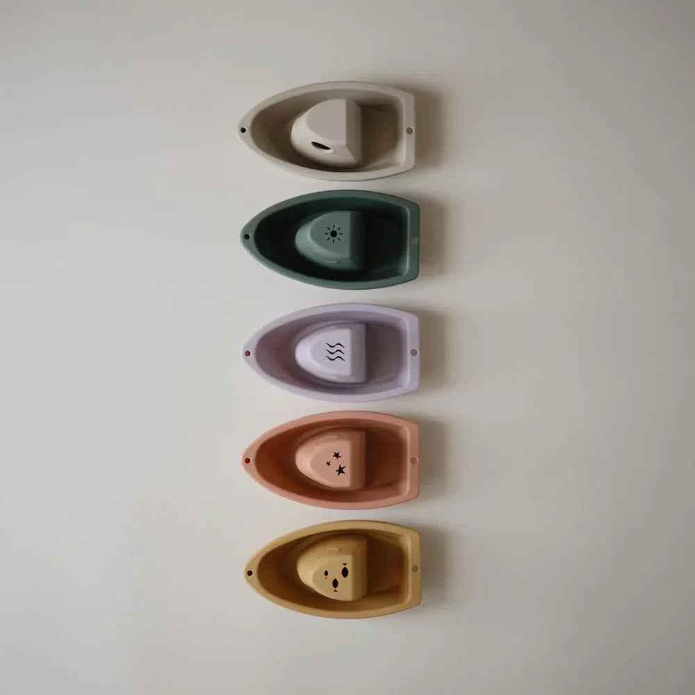 Mushie® Bath Boats Rustic - Image 5
