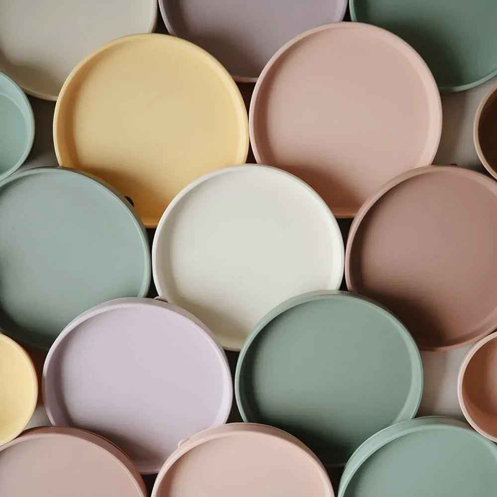 Mushie® Classic Silicone Plate - Soft Lilac - Image 7