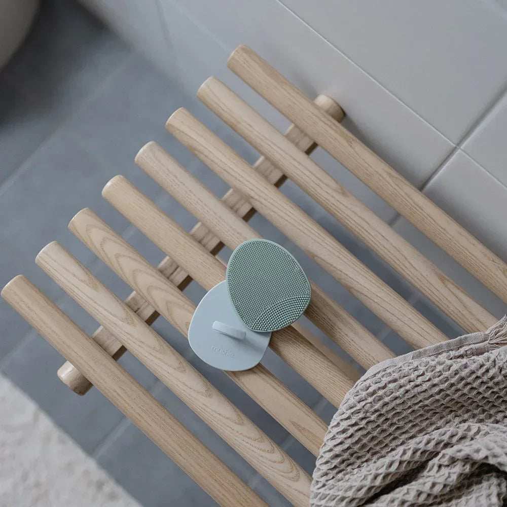 Mushie® Cradle Cap Brush-2 pack​ ​Tradewinds/Periwinkle - Image 4