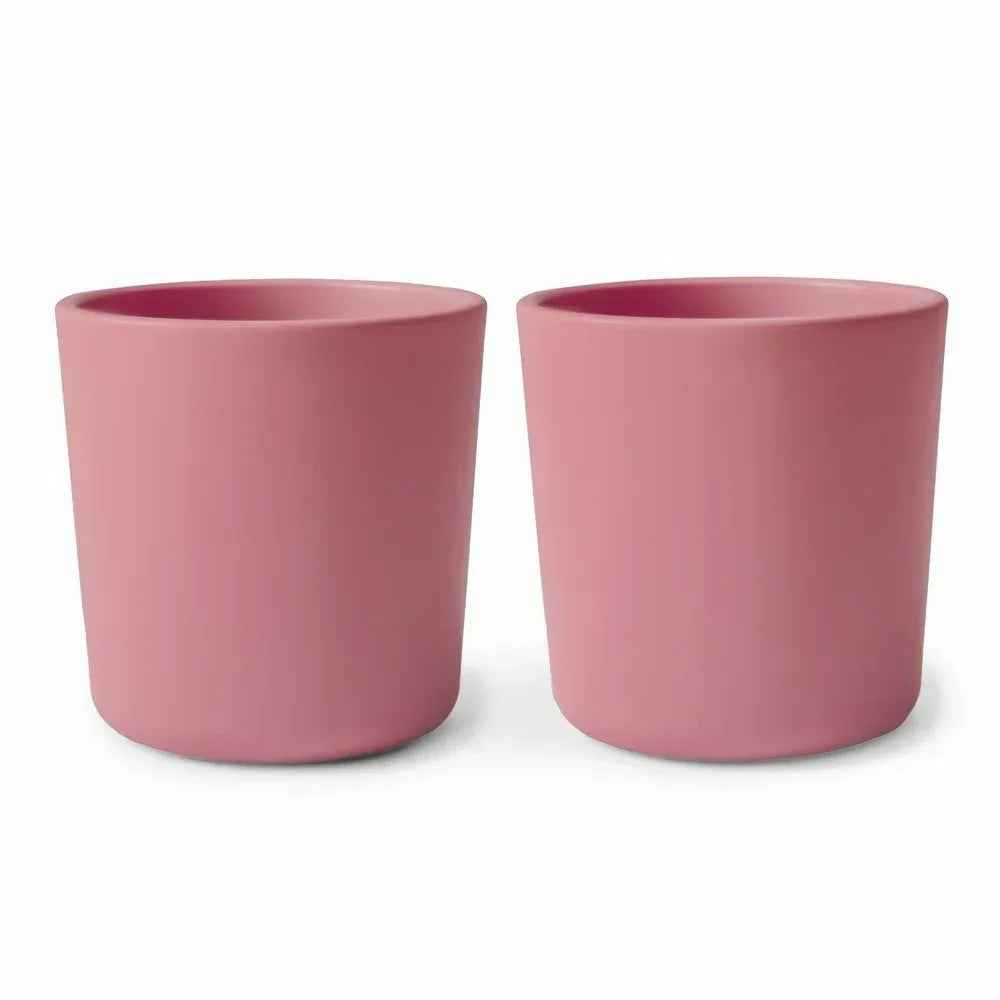 Mushie® Dinnerware Cup Set of 2 Dusty Rose