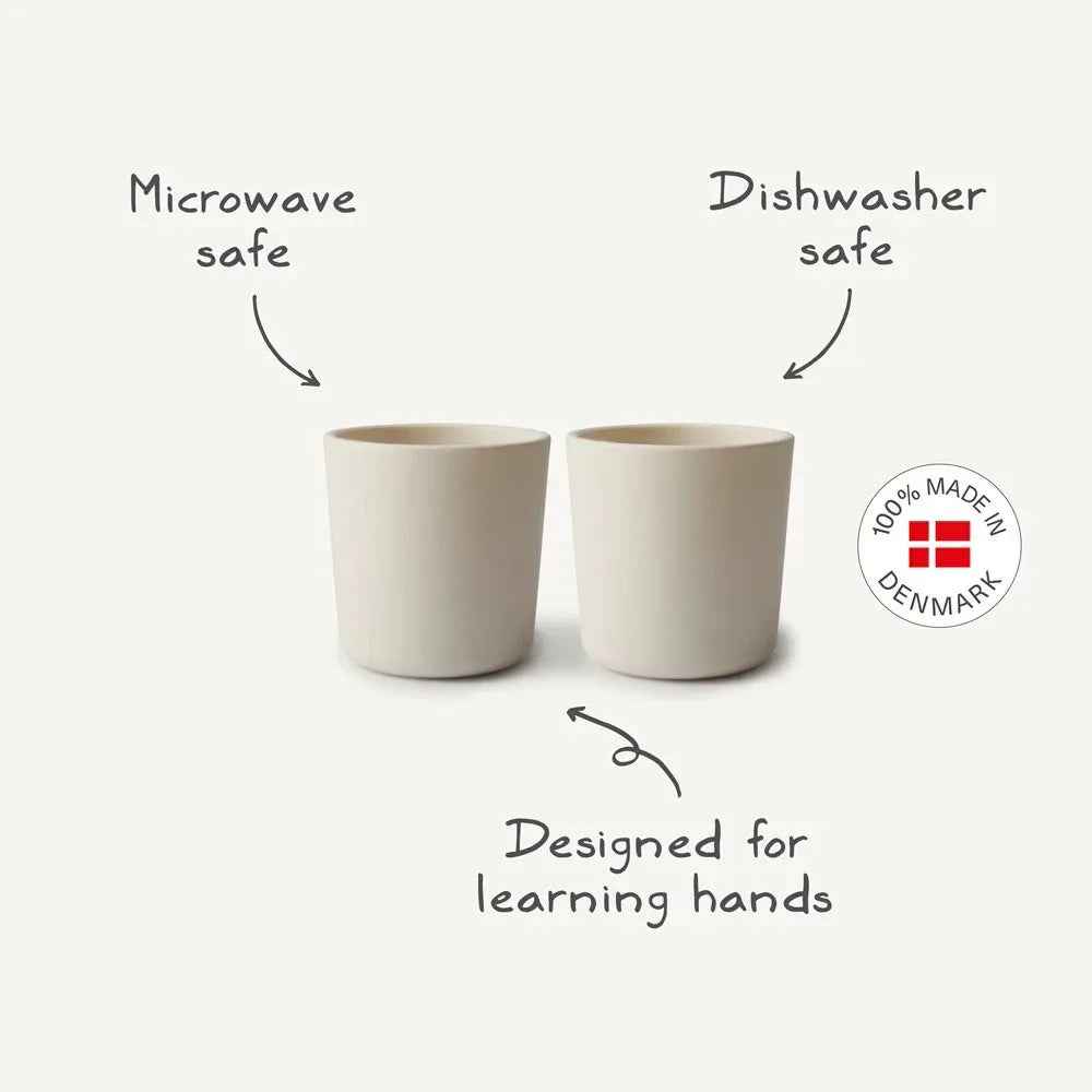 Mushie® Dinnerware Cup Set of 2 Dusty Rose - Image 3