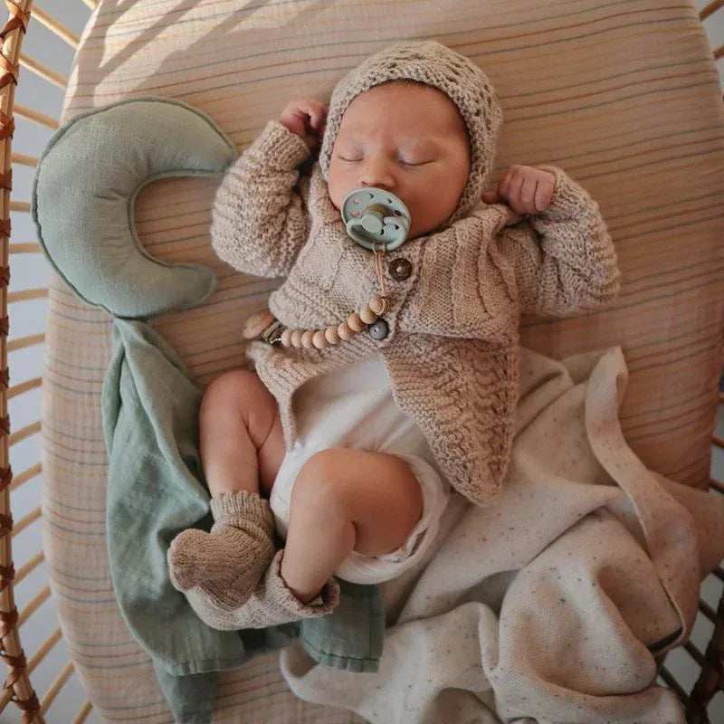 Mushie® Lovey Blanket Moon Blush - Image 5