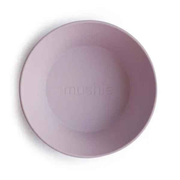 Mushie® Round Dinnerware Bowl Set of 2 Soft Lilac