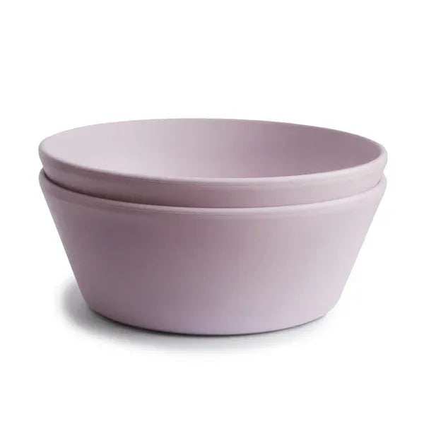 Mushie® Round Dinnerware Bowl Set of 2 Soft Lilac - Image 2
