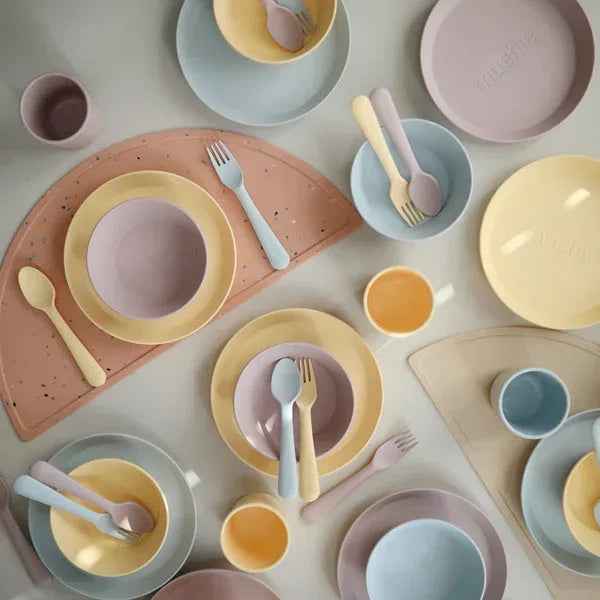 Mushie® Round Dinnerware Bowl Set of 2 Soft Lilac - Image 4